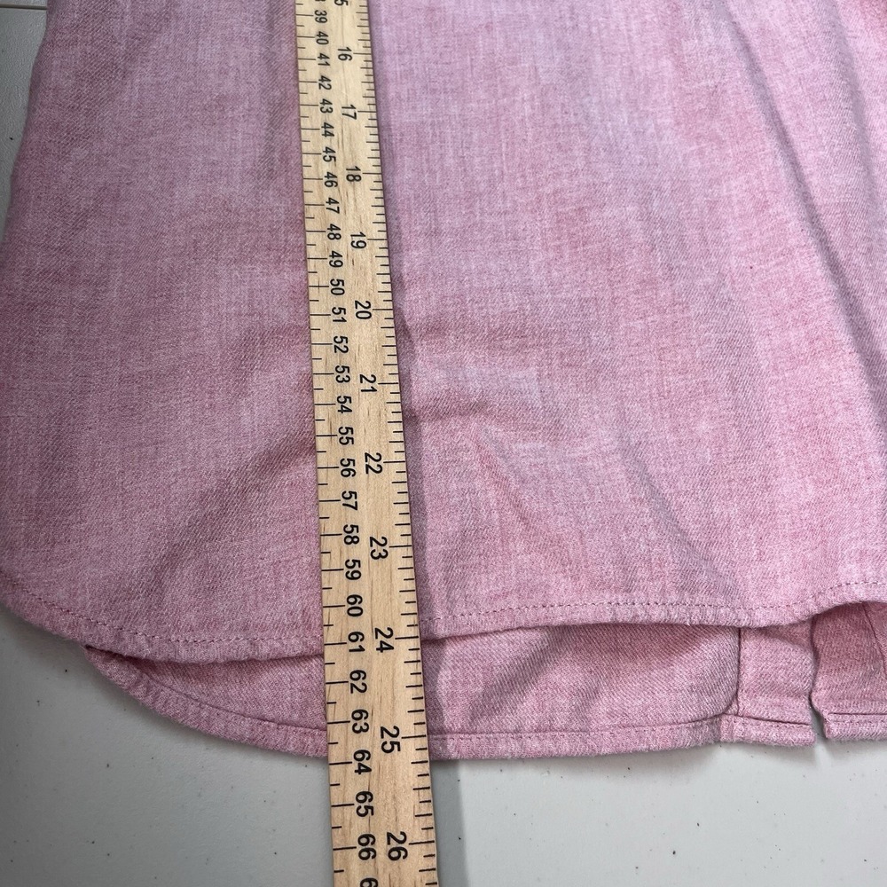 Madewell Womens XS Pink Tunic Back Button Up Classic Gorpcore Cabincore Cozy - Picture 12 of 12